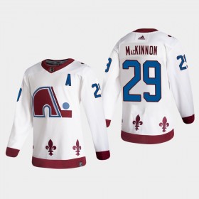 Colorado Avalanche Trikot Nathan MacKinnon 29 2020-21 Reverse Retro Authentic - Herren